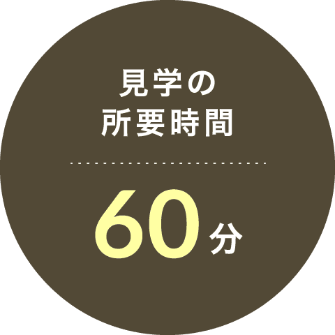 見学の所要時間60分